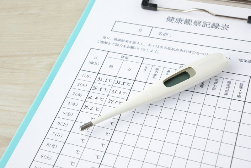 検温の実施